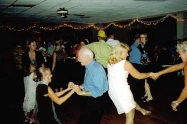 Guests dancing