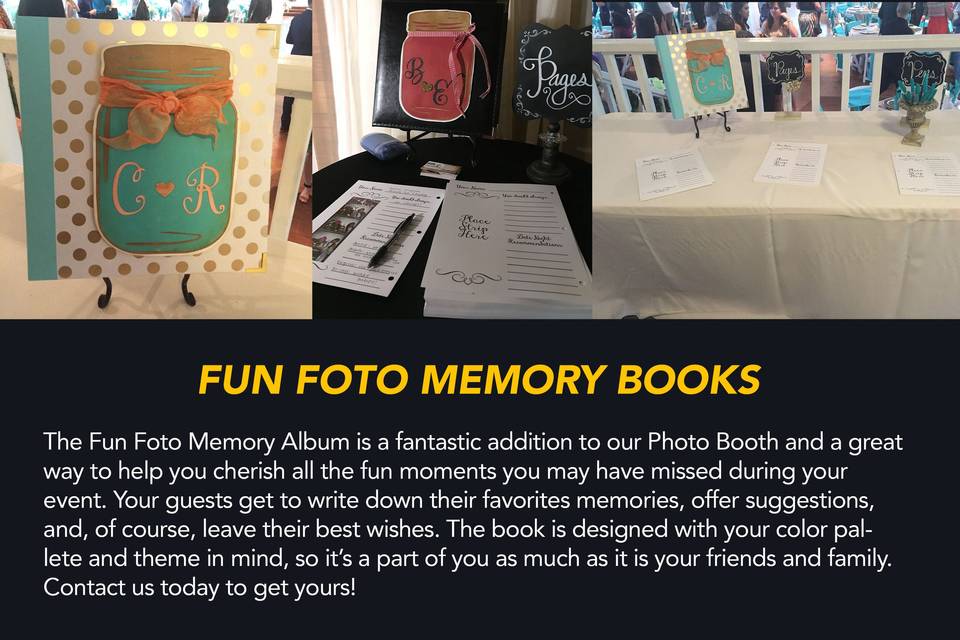 Photo Booth Memory Books
