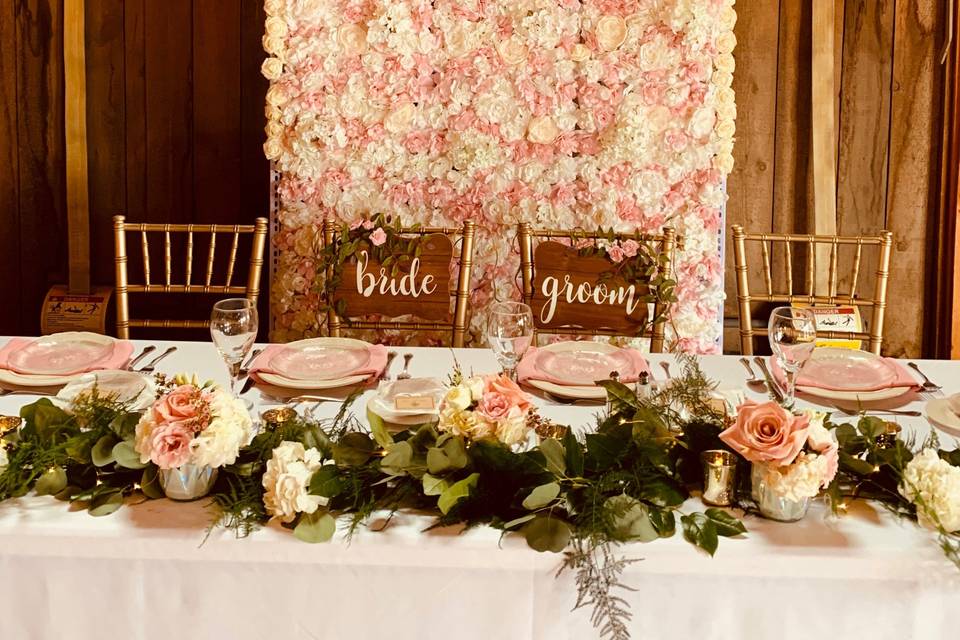 Sweetheart table