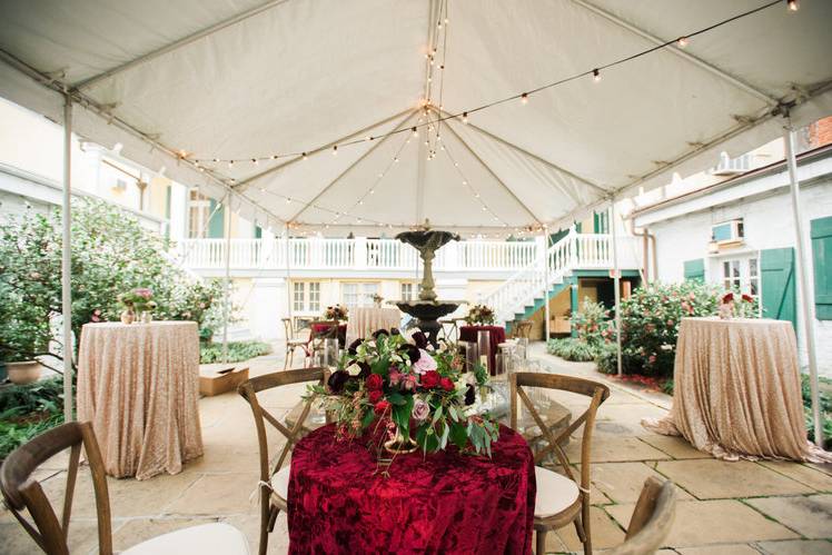 Tented courtyard