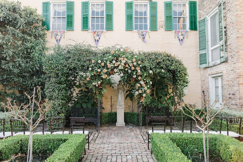 Winter courtyard