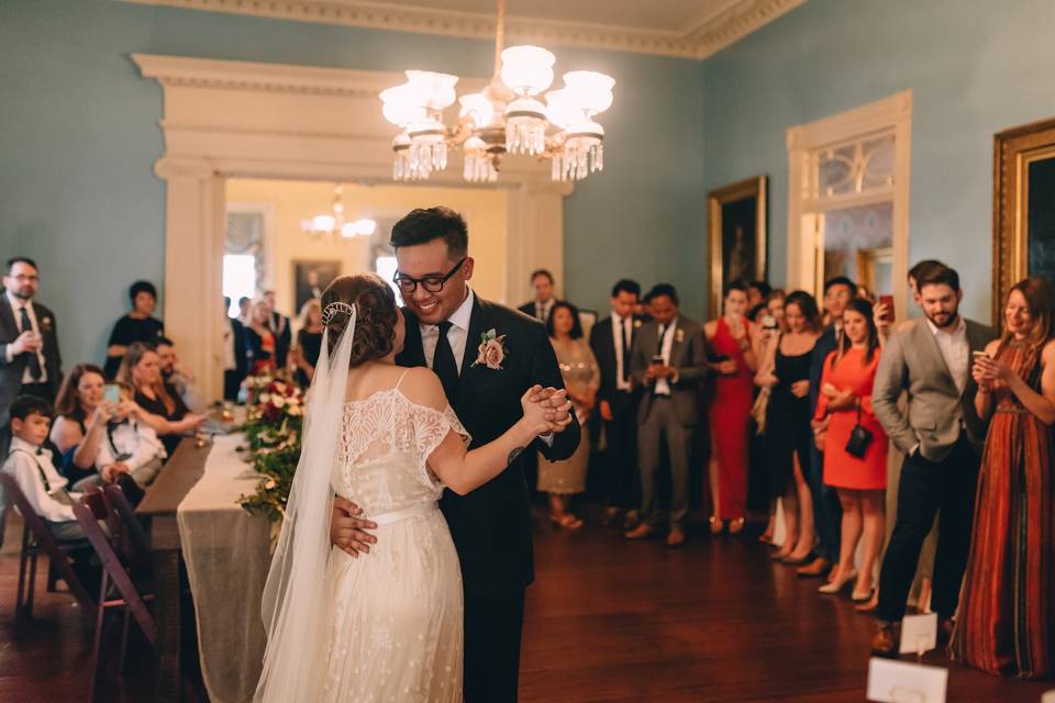 First dance in the ballroom