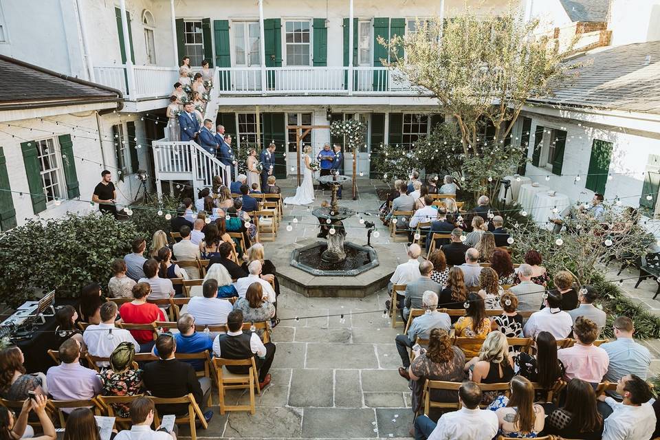 Courtyard reception