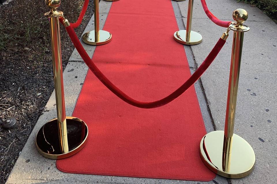 Red carpet rentals