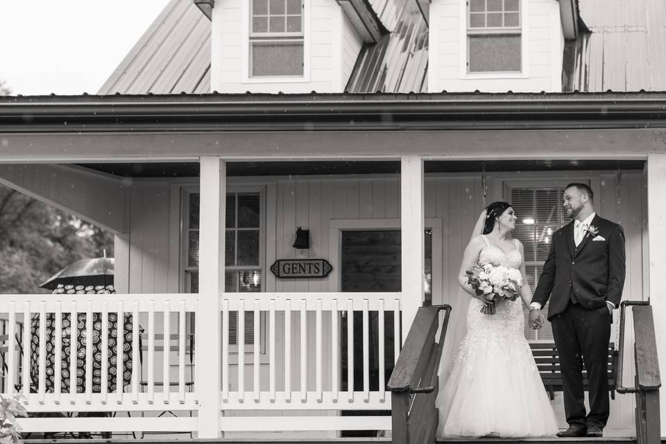 Outside the 'Groom's Room'