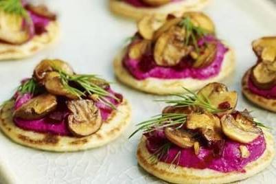 Biscuits with mushrooms