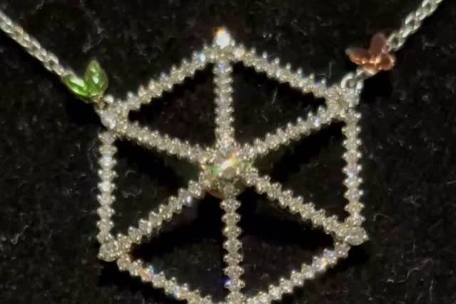 14K & Diamond Domes Necklace