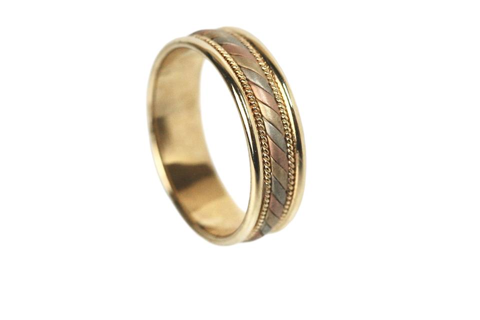 14K Gold: Yellow, Rose, White