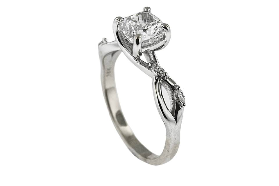 14K White Gold & Diamond