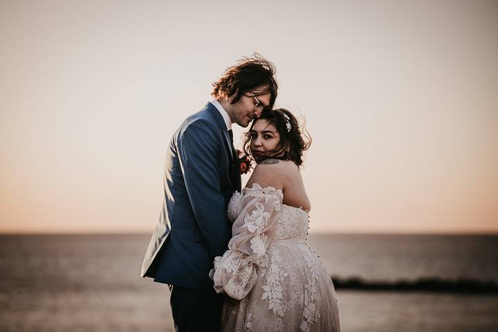 Couple by water