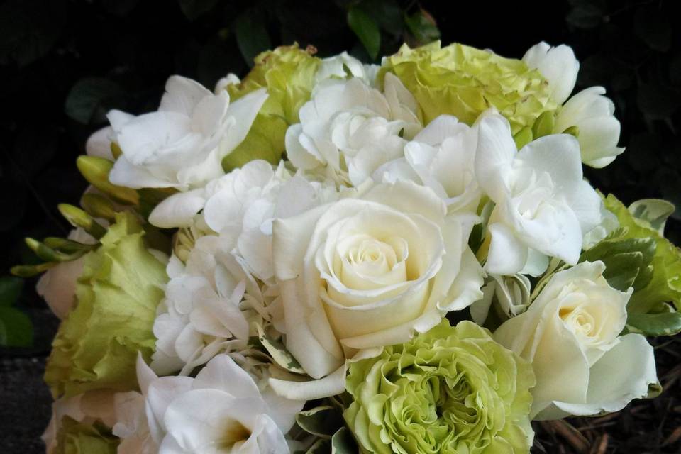 White and green bouquet