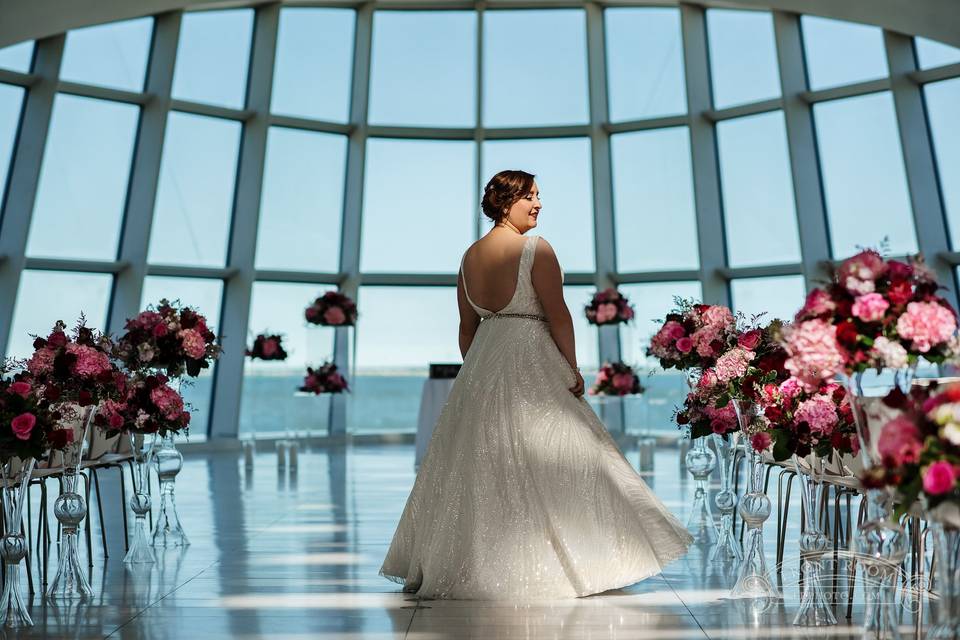 Pink Art Museum Wedding