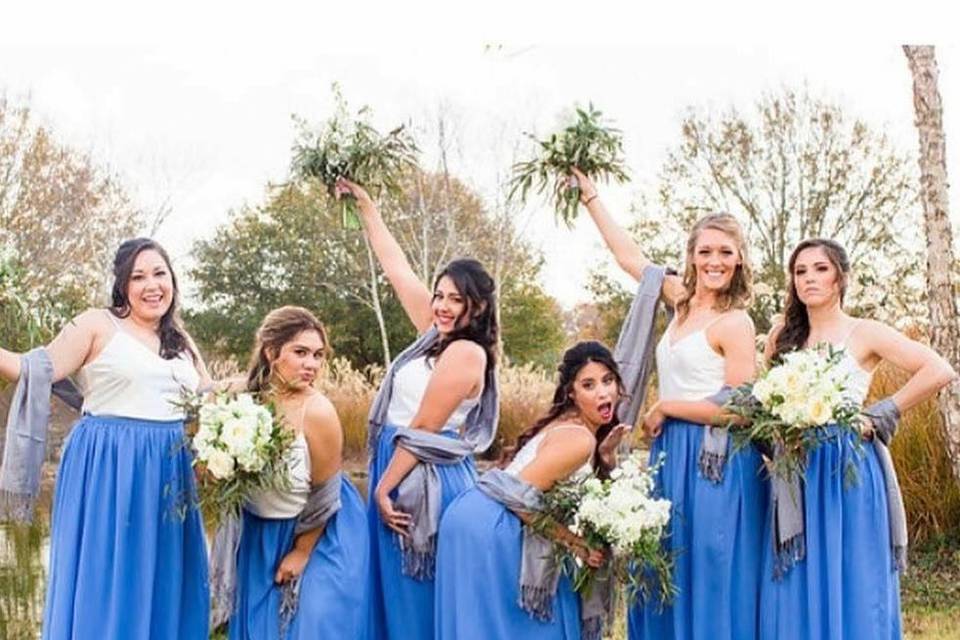 Fun bridesmaids