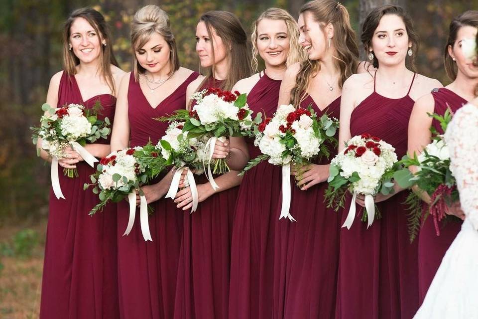 Beautiful bridesmaids