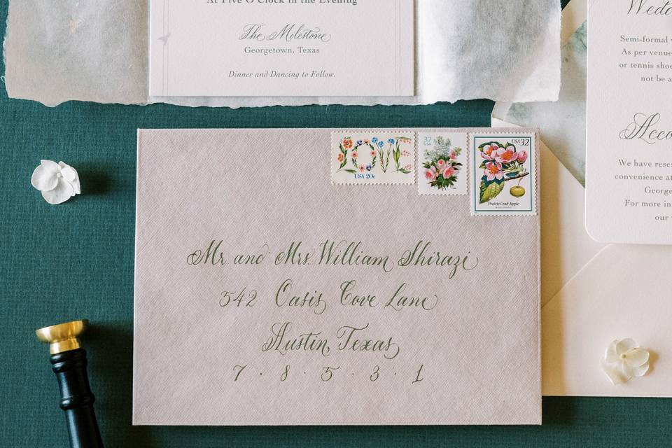 Envelope Calligraphy