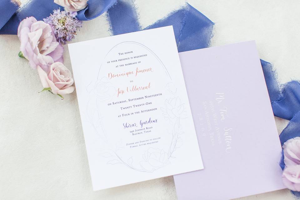 Modern Fine Art Invitation