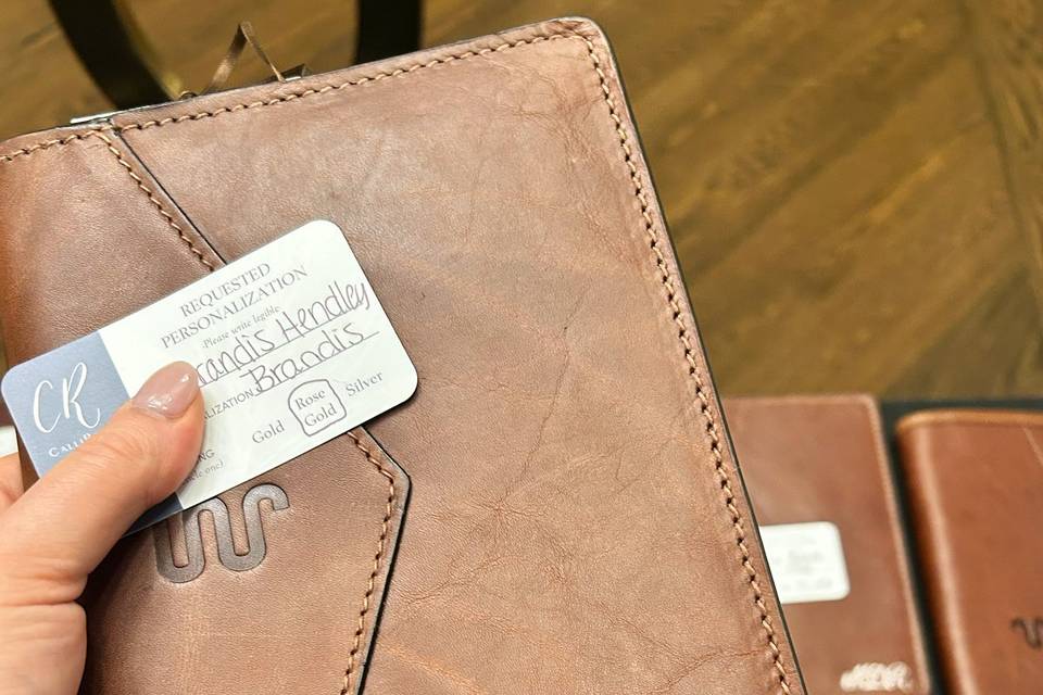 Personalized Leather Notebook