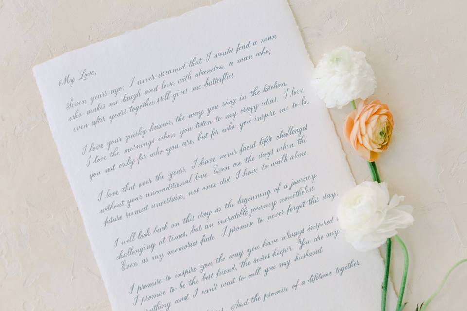 Love Letter Calligraphy