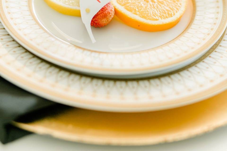 Citrus Inspired Place Cards