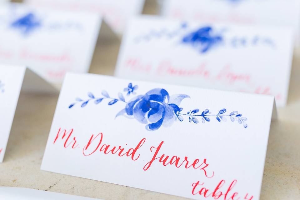 Fine Art Escort Cards