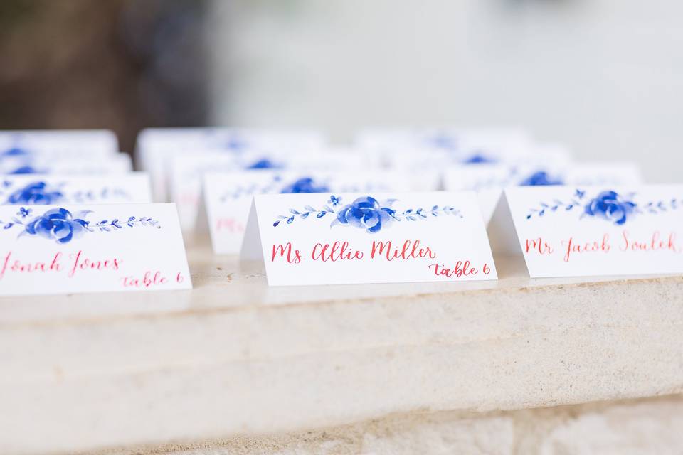 Fine Art Escort Cards