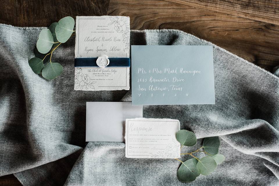 Handmade Paper Invitation