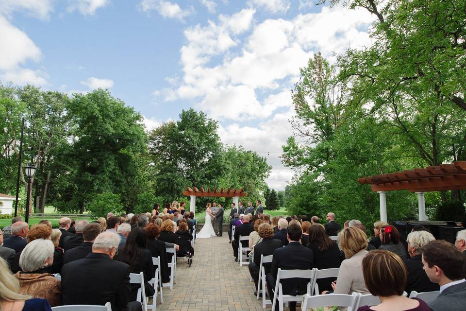The garden wedding