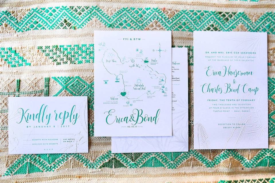 Invitation design for E+B