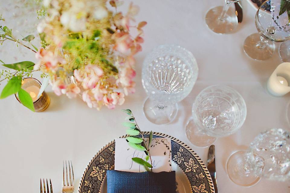 Vintage tablescape