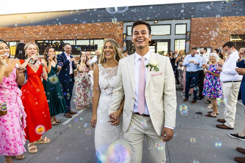 Bubble Sendoff Photo