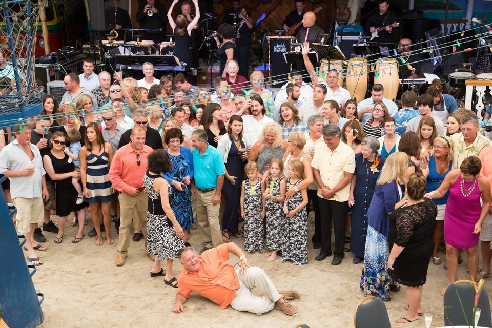 Wedding crowd