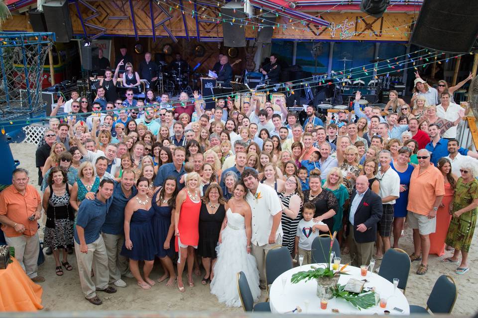 Wedding crowd