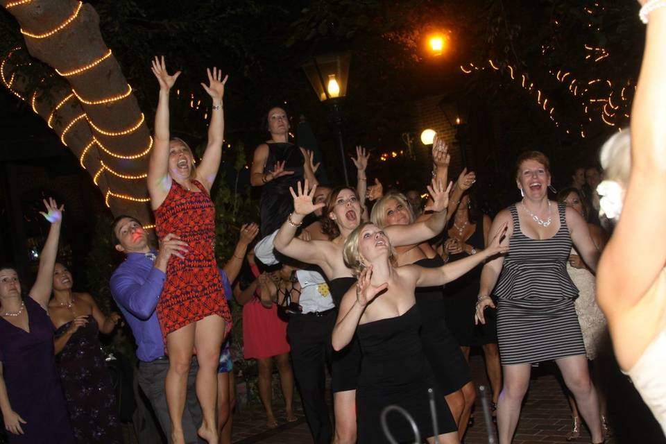 Guests are having a lot of fun