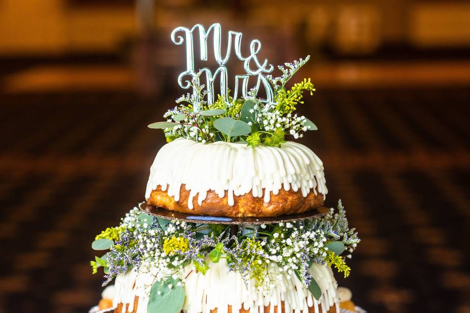 Mr. and Mrs. cake