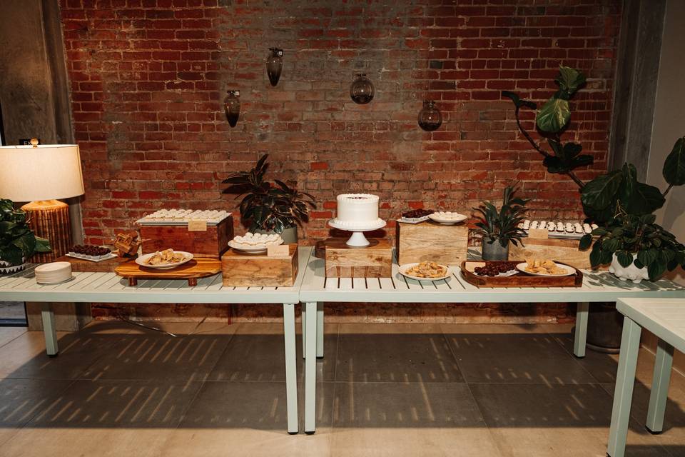 Styled dessert station