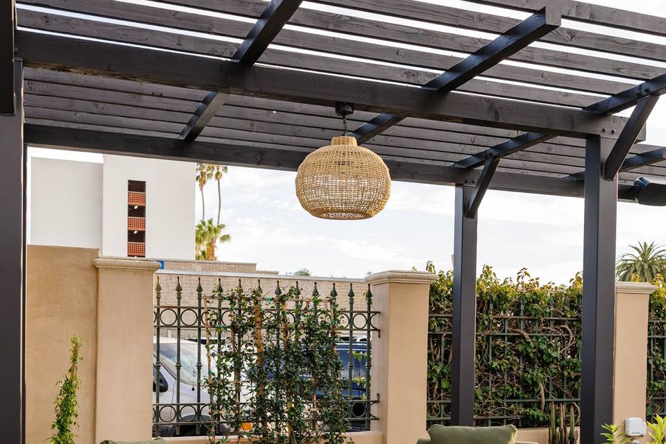 Pergola Seating in the Garden