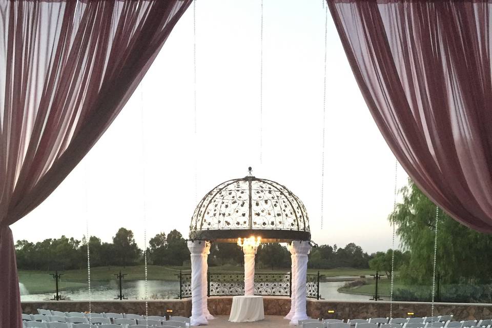 Wedding ceremony area