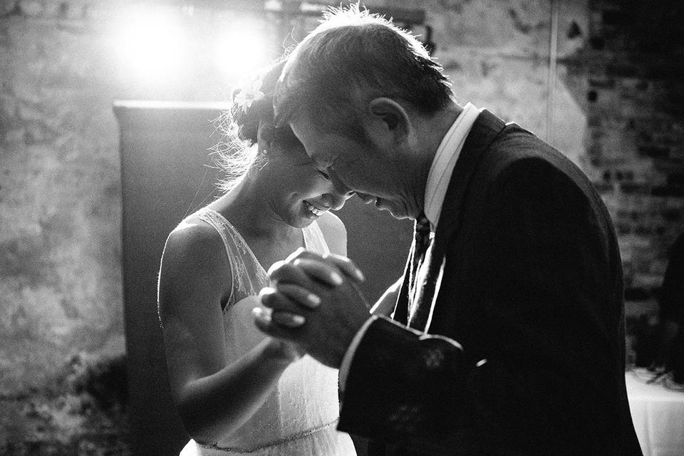 Bride and her father dancing at The Bachelor Farmer in Minneapolis