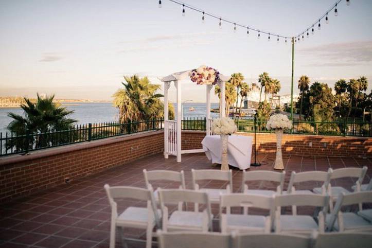 Beach side wedding