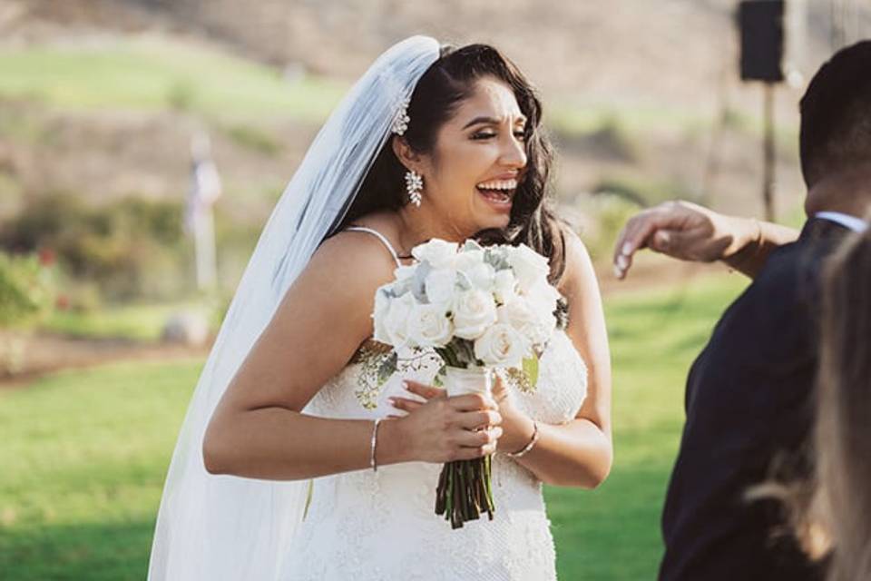 A happy bride