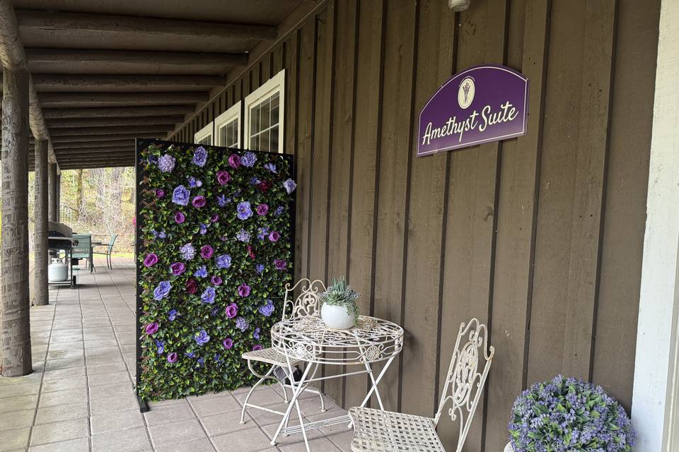 Amethyst Suite Flower Wall