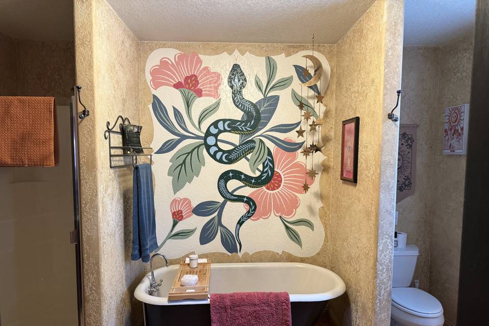 Mural on Mystic's cottage