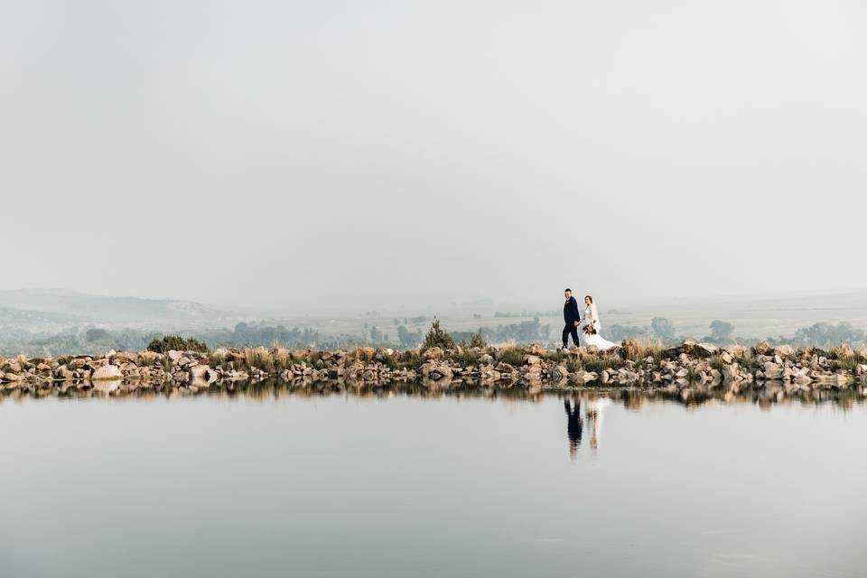 Bride and groom session