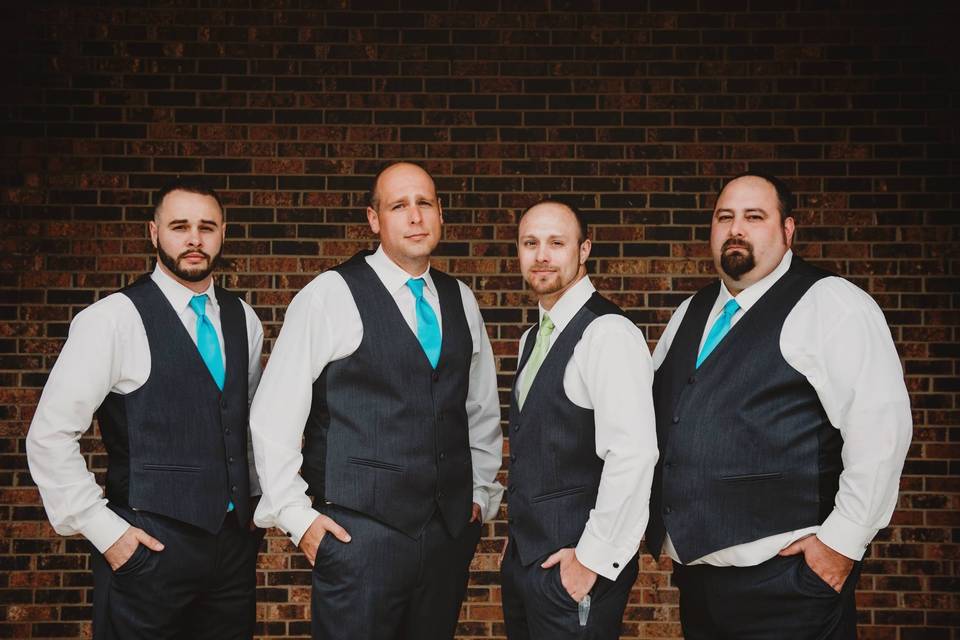 Groom and groomsmen