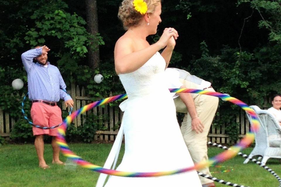 Bride Hoola Hooping