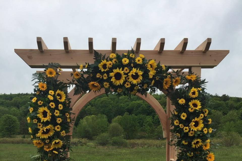 Ceremony site and arbor