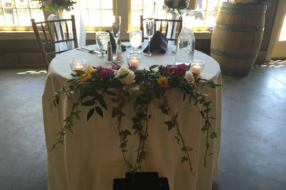 Sweetheart table