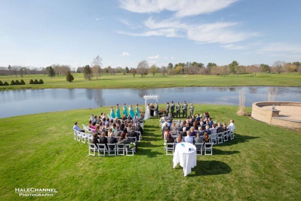 Waterfront wedding