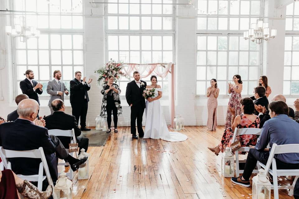 Officiating Button Wedding