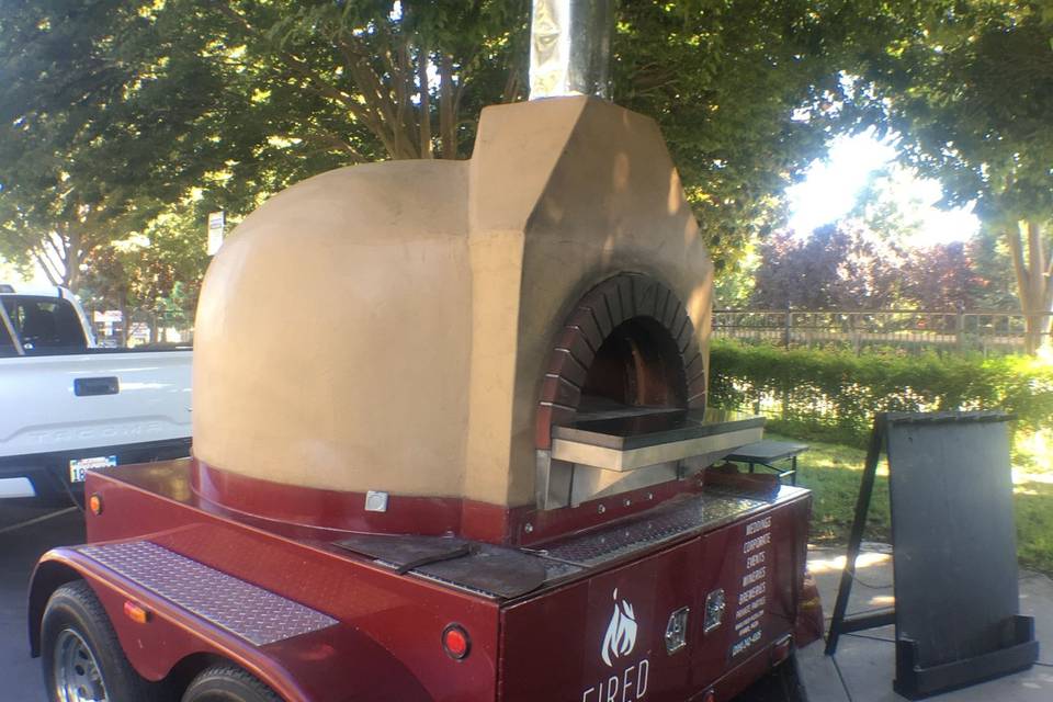Side View of Pizza Oven